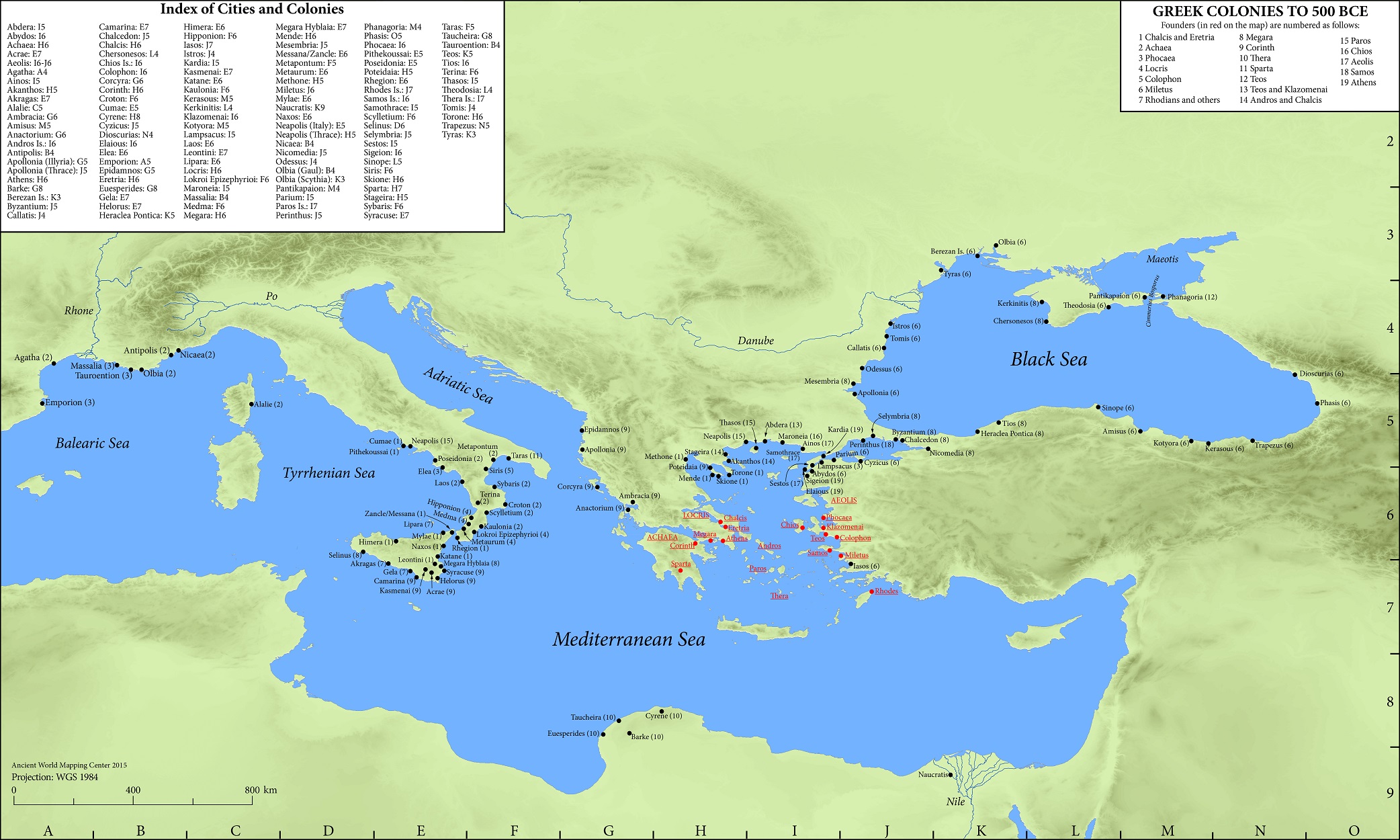 Map of ancient greek world Stock Photos and Images Alamy